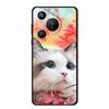 Black Silicone Case For Huawei Pura 70 Pro Case Cartoon Cat Soft Back Cover For Honor 400 Pro 5G Phone Case 400Pro Coque Funda