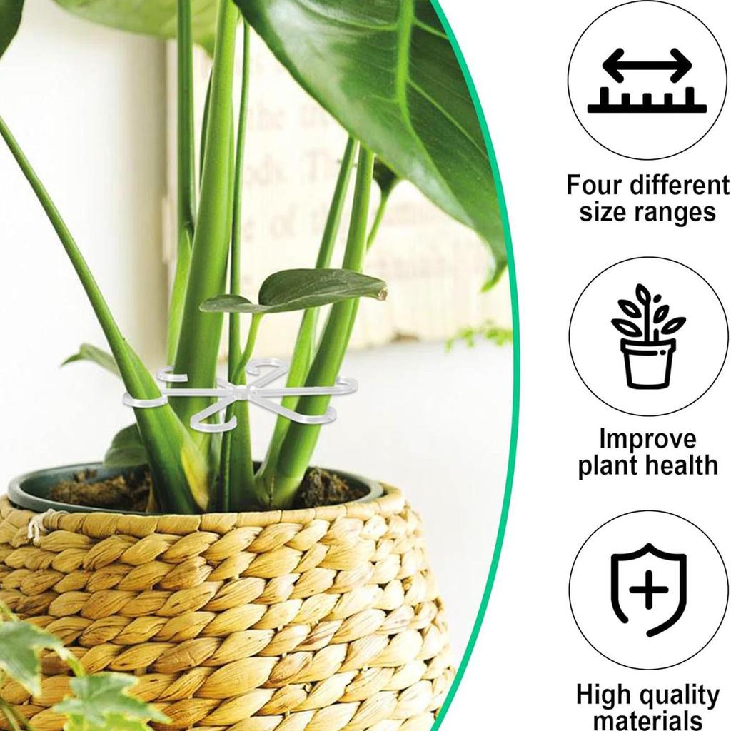 Plants Stem Support Plastic Trellis Easy Installation Vine Plants Trellis  Adjustable Reusable Holder Protective Plant Stabilize