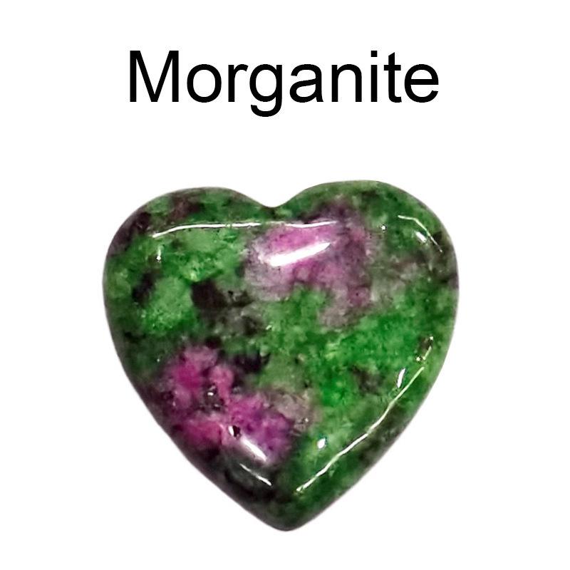 Heart-Shaped Natural Crystal Gemstone Pendant (20mm)