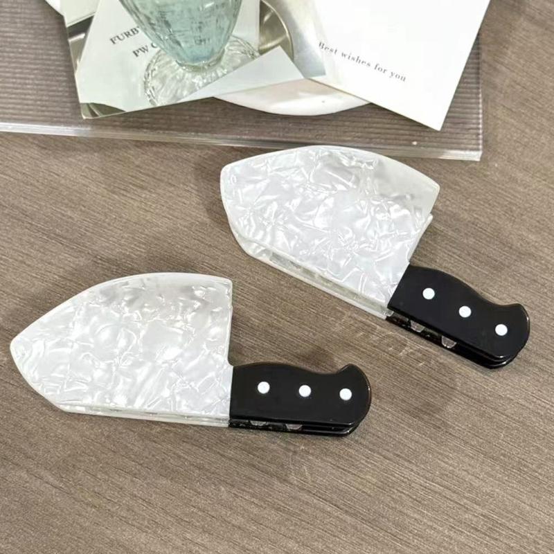 Realistic Mini Daggers Hair Clip Strong Hold Hairpin Edgy Sweet Style Practical Acrylic Hair Accessory For Women