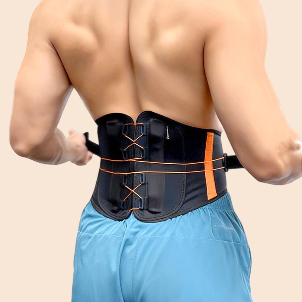 NJ Elastic Mesh Waist Trimmer Belt Neoprene Support Slimming Band Lower Back Brace Waist Support Universal Fit Comprehensive S чёрный