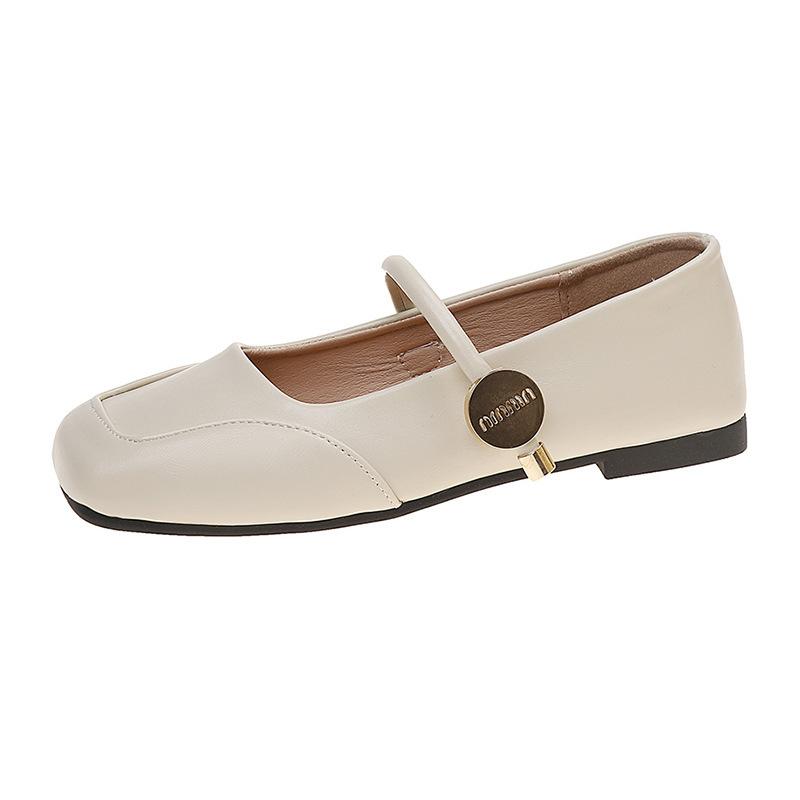 

Французские ретро туфли с квадратным носком и неглубоким вырезом, женские новые весенние ретро туфли Мэри Джейн с ремешком и юбкой 35