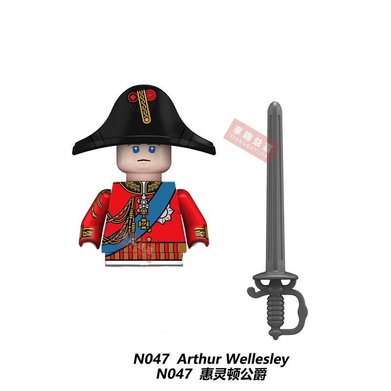 Military affairs Napoleon French Cuirassier Dragoon Building Blocks Model Bricks mini Action toy Figures Toy gift for children