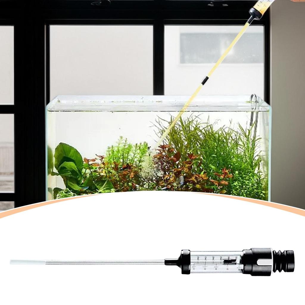Fish Tank Gravel Cleaner Vacuum Fish Tank Sand Cleaner Manual Suction Pump Waste Remover Cleaning Feeder For Freshwater