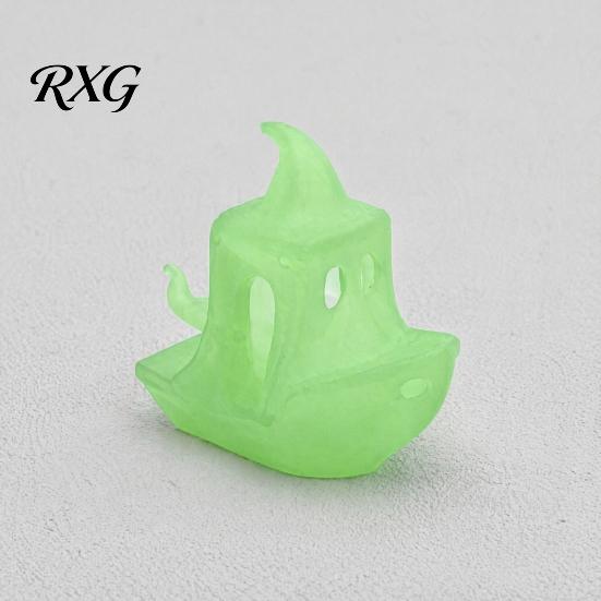 Halloween Party Decorations 3D Printed Boat Figurine, Spooky Ghost Pumpkin Realistic Ship Decor Statue for Tabletop Home Detailed