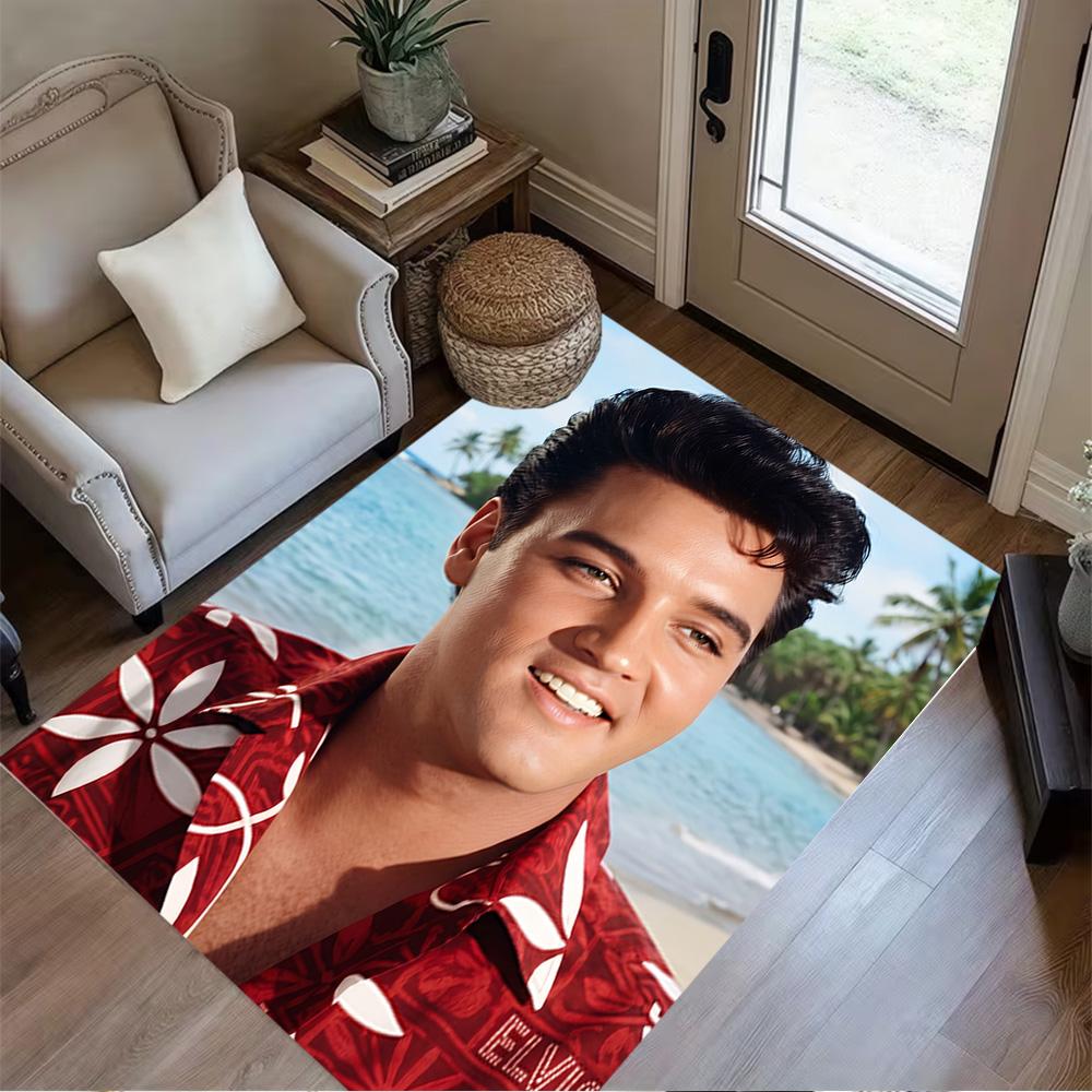 Elvis Presley: Rock Roll Floor Mat Suitable for Decorate room Entryway Dining Room Outdoor Anti-slip Rug Office home decor Perfect Gift for Women/Men