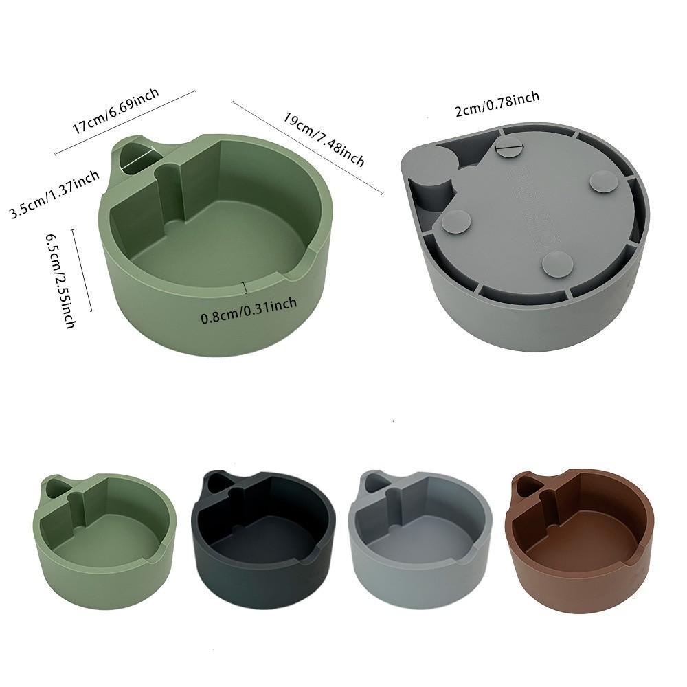 Non-Slip Knock Coffee Slag Box 1L Capacity Coffee Grounds Container Espresso Dump Bin  Espresso Bar