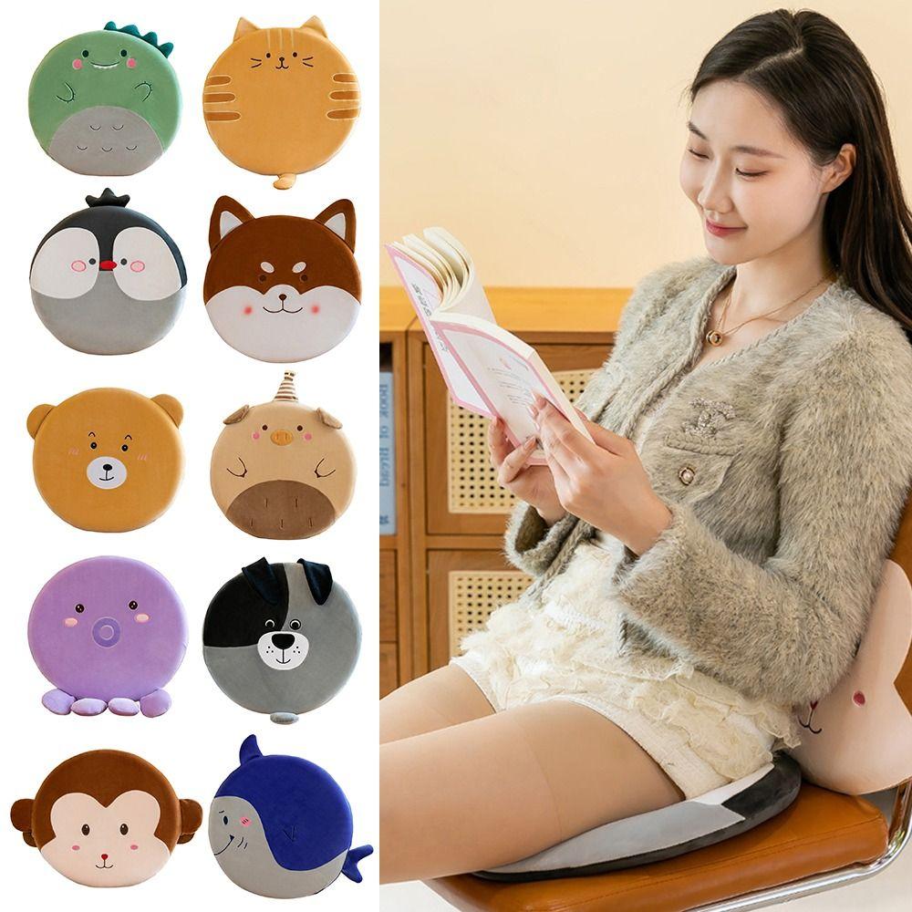 

Thick Tatami Mat Cartoon Animal Dog Cat Seat Pads Plush Toy For Office Student Dormitory Car Monkey