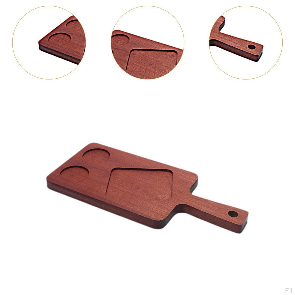 Elegant Wooden Appetizer Tray, Versatile Food Serving Stand for Events