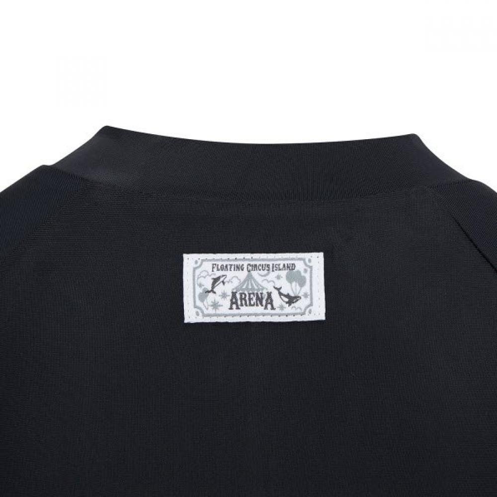 Arena Boys Joy Rib Zip Up Rash Guard Set  A6bb1bs81 Blk 