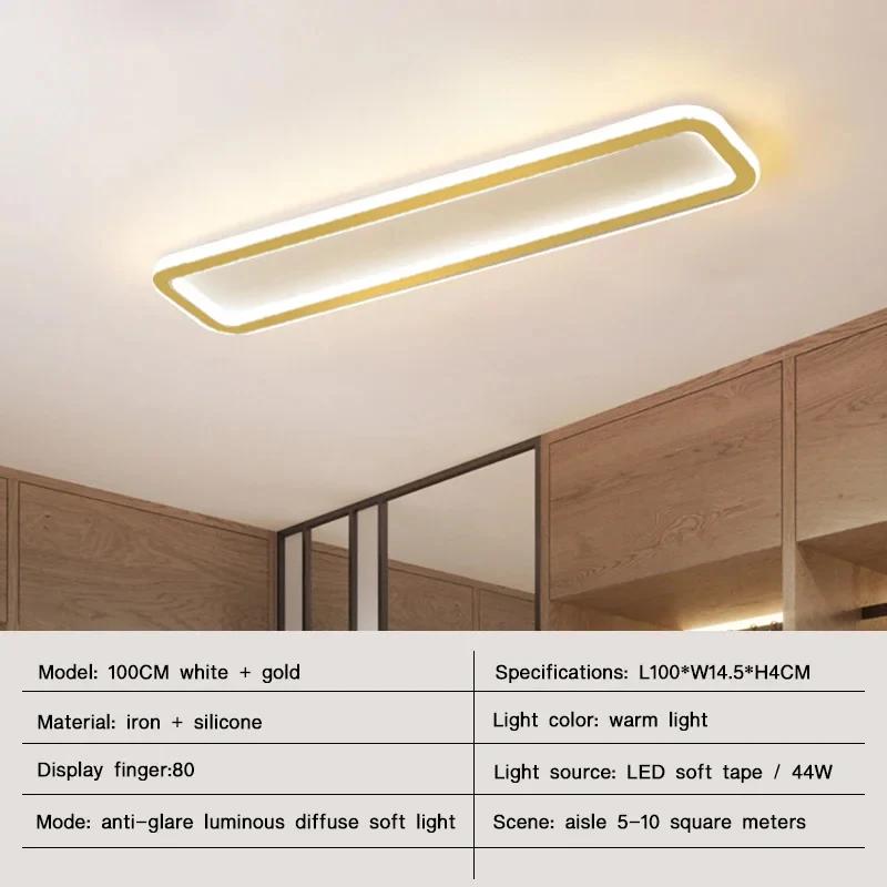 Modern LED Ceiling Lights for Living Room Bedroom  Balcony Aisle Hallway Lamps Strip Chandelier Indoor Lighting Fixtures Luster