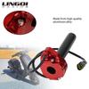 LINGQI RACING Throttle Twist Grips 22mm CNC Aluminum Grip Cable Accelerator For Dirt Pit Bike Electric Bicycle Universal