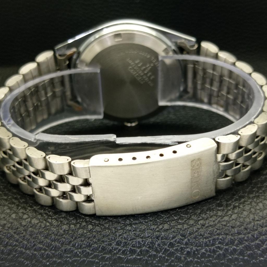 REFURBISHED SEIKO 5 AUTOMATIC MENS WATCH JAPAN MADE GREEN DIAL CUSTOM a440099-2 QV90-a440099
