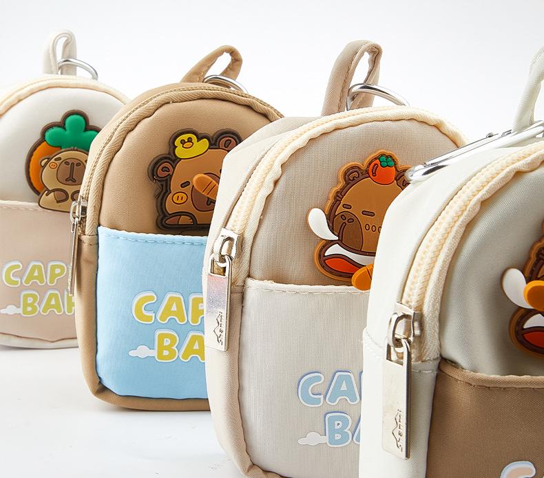 Children's Cartoon Coin Purse & Mini Backpack Keychain - Cute Earphone Bag & Card Holder