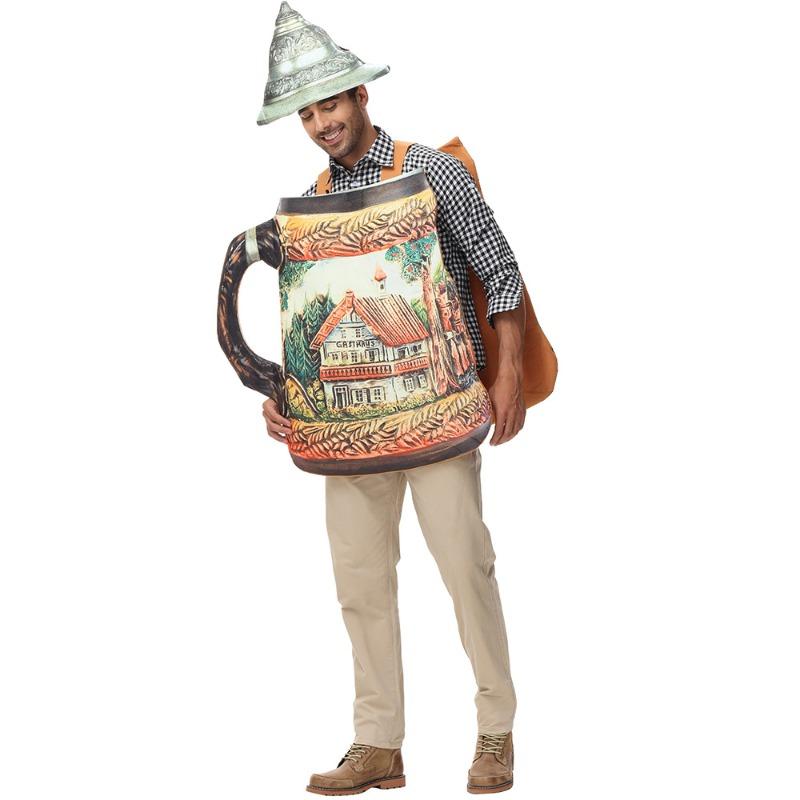 German Oktoberfest Beer Mug Costume - Funny Adult & Kids Matching Outfits