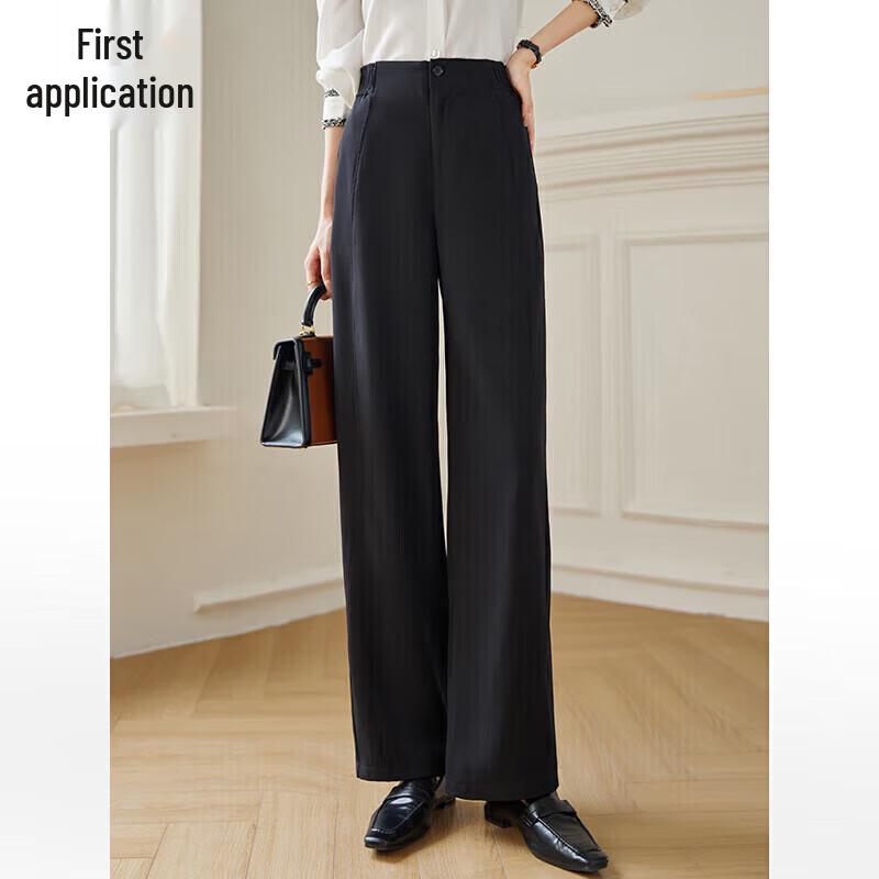 

Women s High-Waist Wide-Leg Casual Trousers M