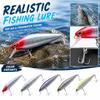 9cm Fishing Lure Minnow with Blood Groove Hooks Hard Bait for Long Cast Sinking and Floating Fishing for Bass Pike Perch and Other Predatory Fish 10g