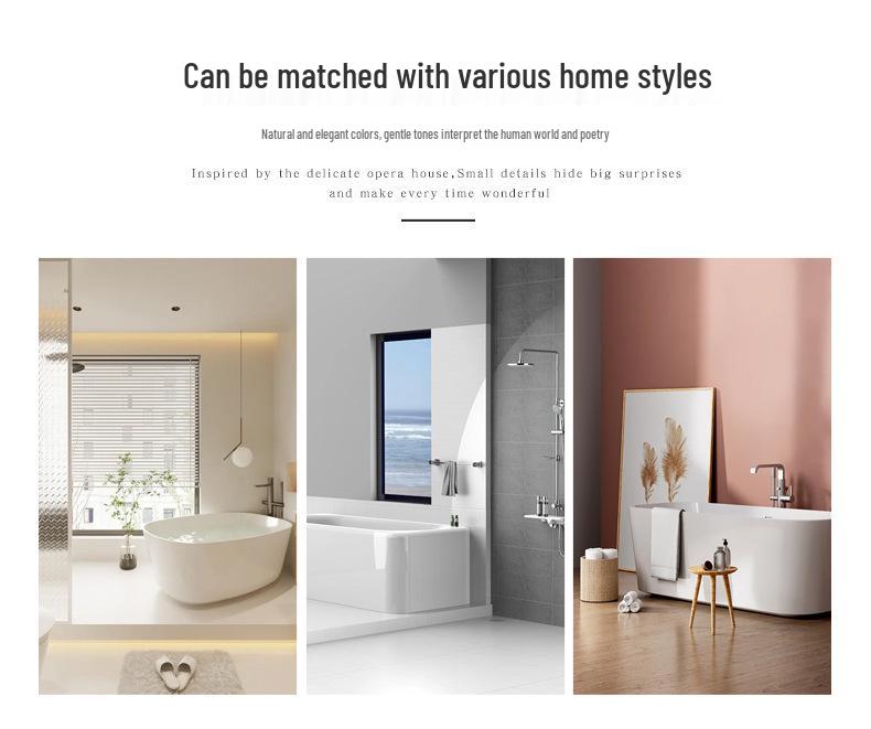 Translucent Waterproof & Mildew-Proof PEVA Shower Partition Curtain