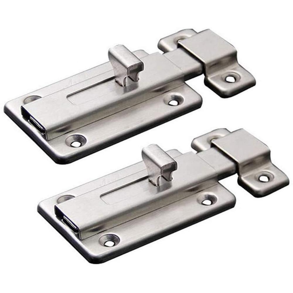 Toilet Bathroom Slide Shed Lock Padlock Clasp Set Cabinet Catches Door Bolt