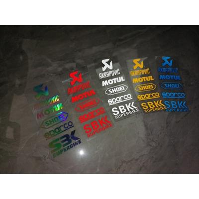 Reflective Motorcycle Car Side  Sticker Bike Helmet Sticker Car Styling Vinyl Decal