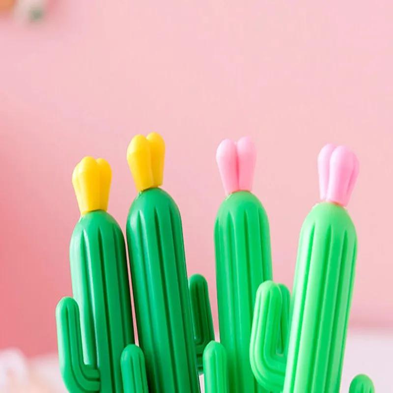 wholesale Cartoon Cactus Gel Pens Smooth Cute Writing Pen Korean Stationery for Students & Gifts YLE041