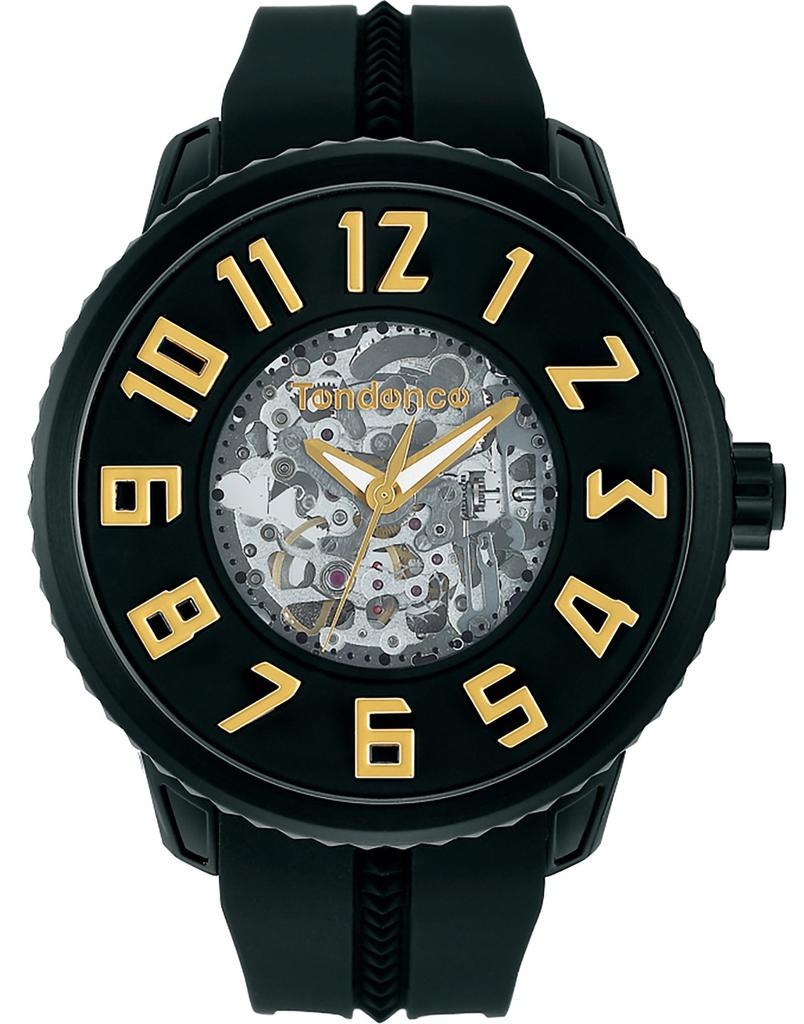 Watch SPORT Sports Skeleton Black Dial Stainless Steel Mineral Glass Automatic Winding 51MM Watch TG491005 [Tendence] Men's [Item]