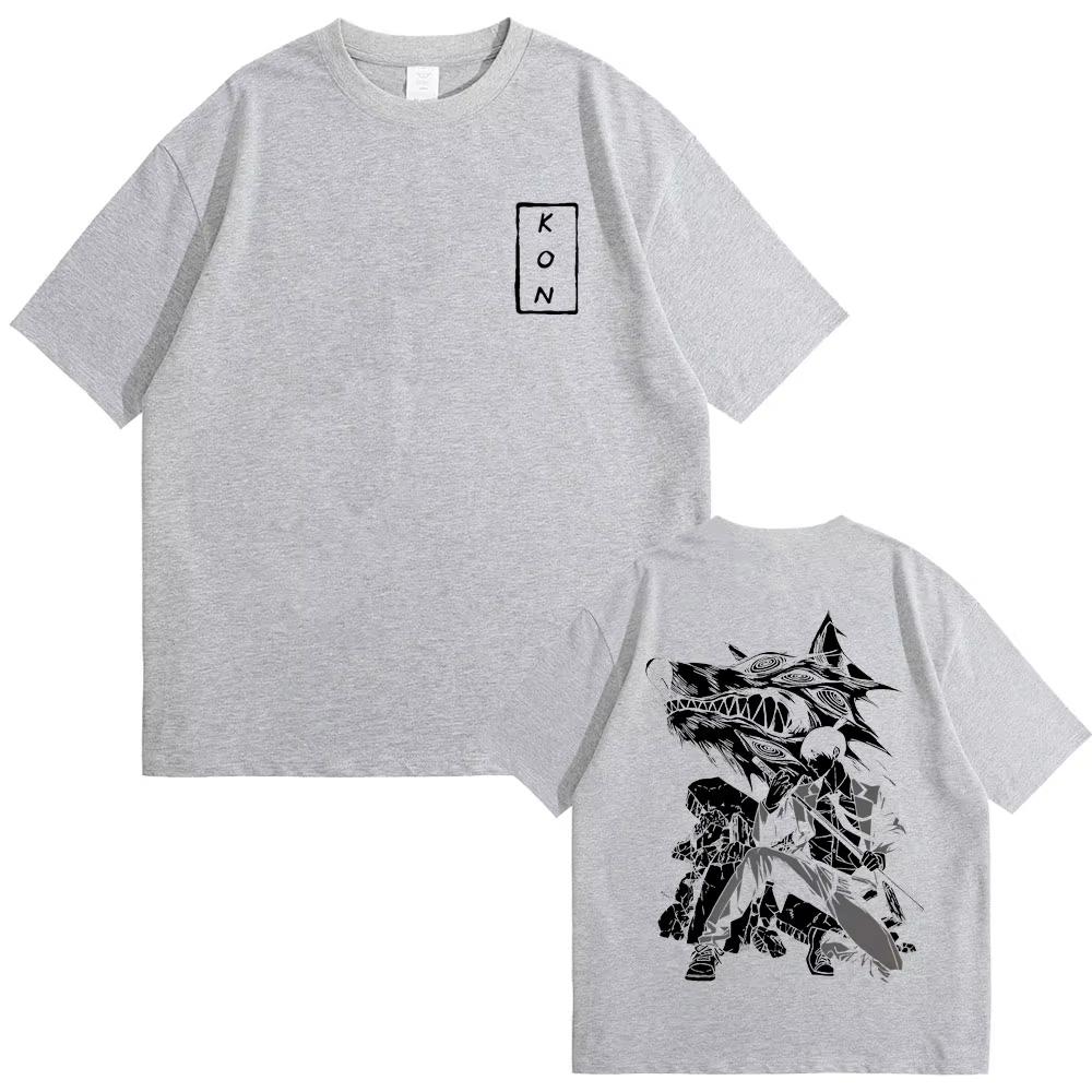 Japanese Anime Chainsaw Unisex Hayakawa Aki Hayakawa Aki Summon Fox Devil Kon Graphic Tshirt Unisex Unisexga Casual pure cotton T Shirts