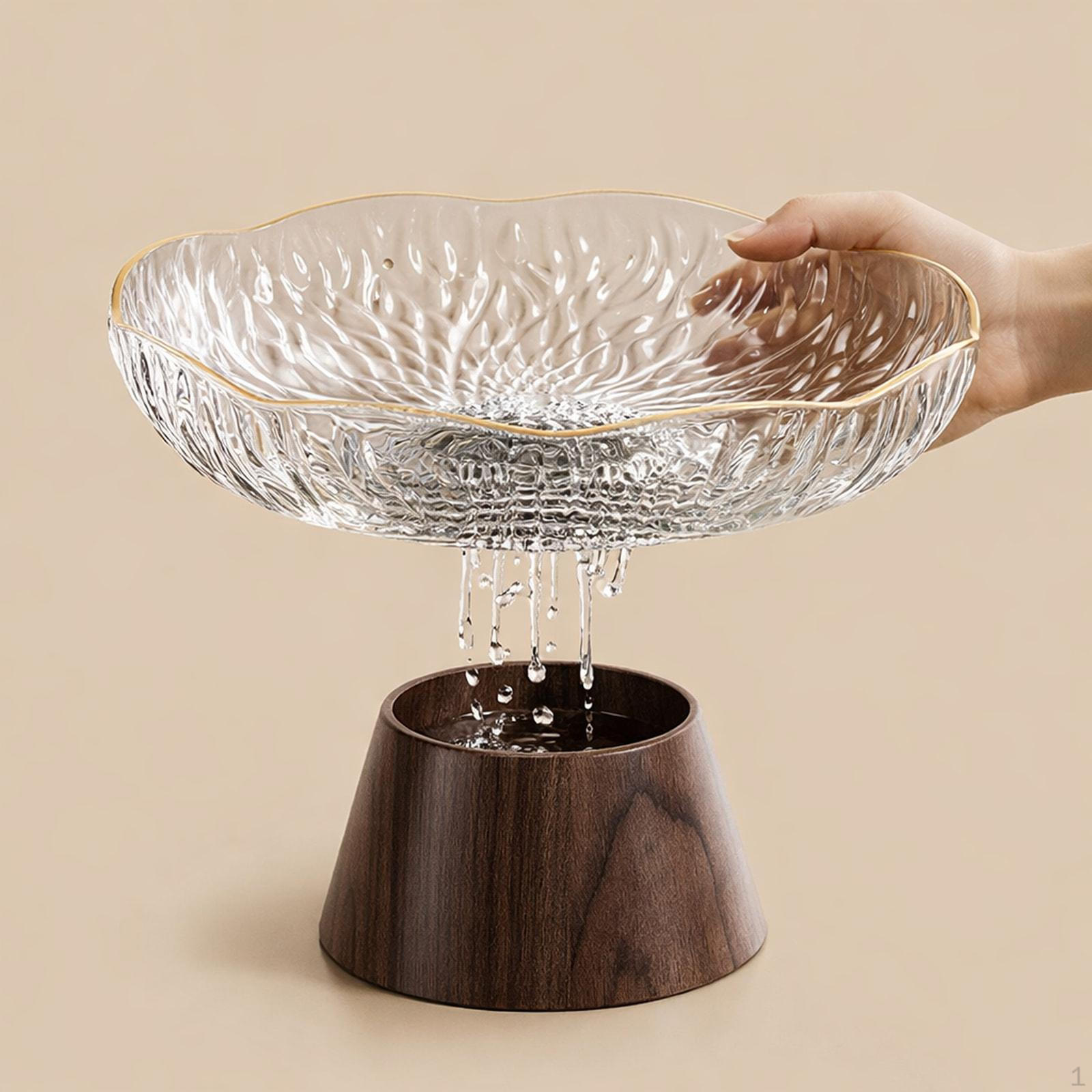 

Decorative Bowl Fruit Pedestal Serving Removable Snacks Tray белый