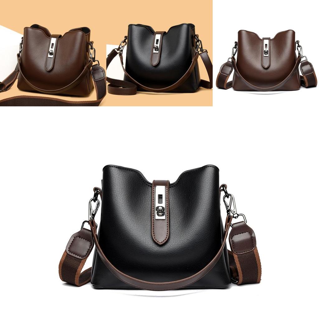 Elegant Pu Bucket Bag For Women With Vintage Charm And Spacious Design Ideal For Daily Use