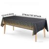 Tablecloth Bronzing Black Dot Table Cover For Adult Happy Birthday Party Supplies Wedding Decoration Christmas Decor