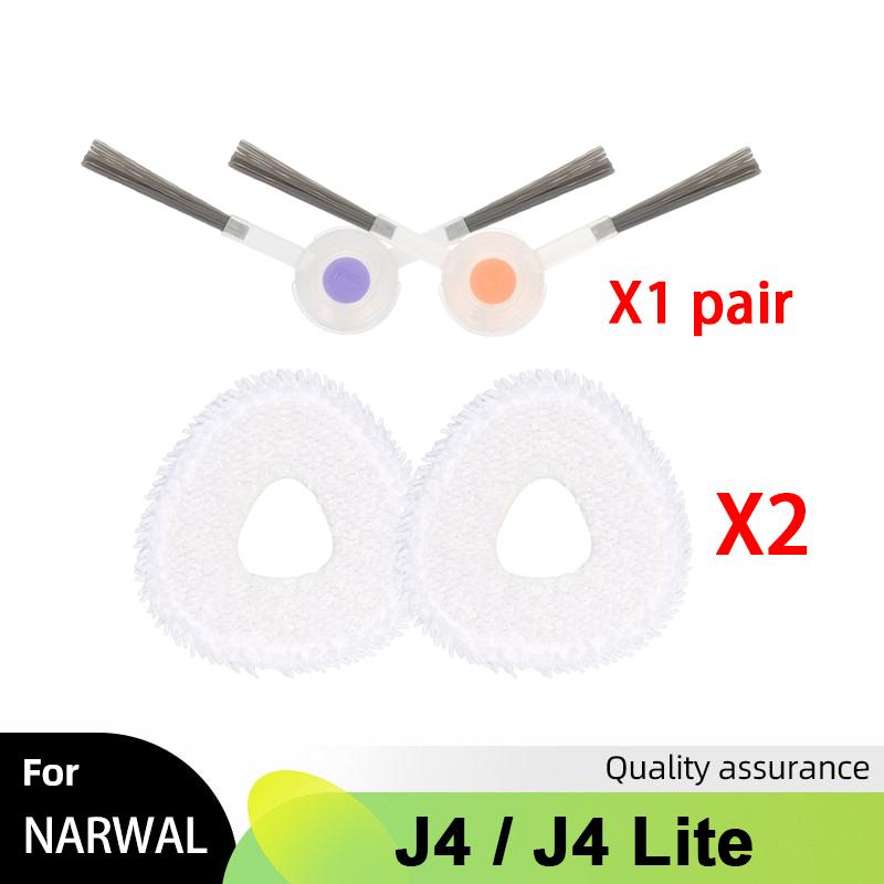 Per Narwal Freo X Ultra / Narwal J4 / J4 Lite Robot Aspirapolvere Parti Spazzola Laterale Filtro HEPA Panno Mocio Accessori Sostituzione