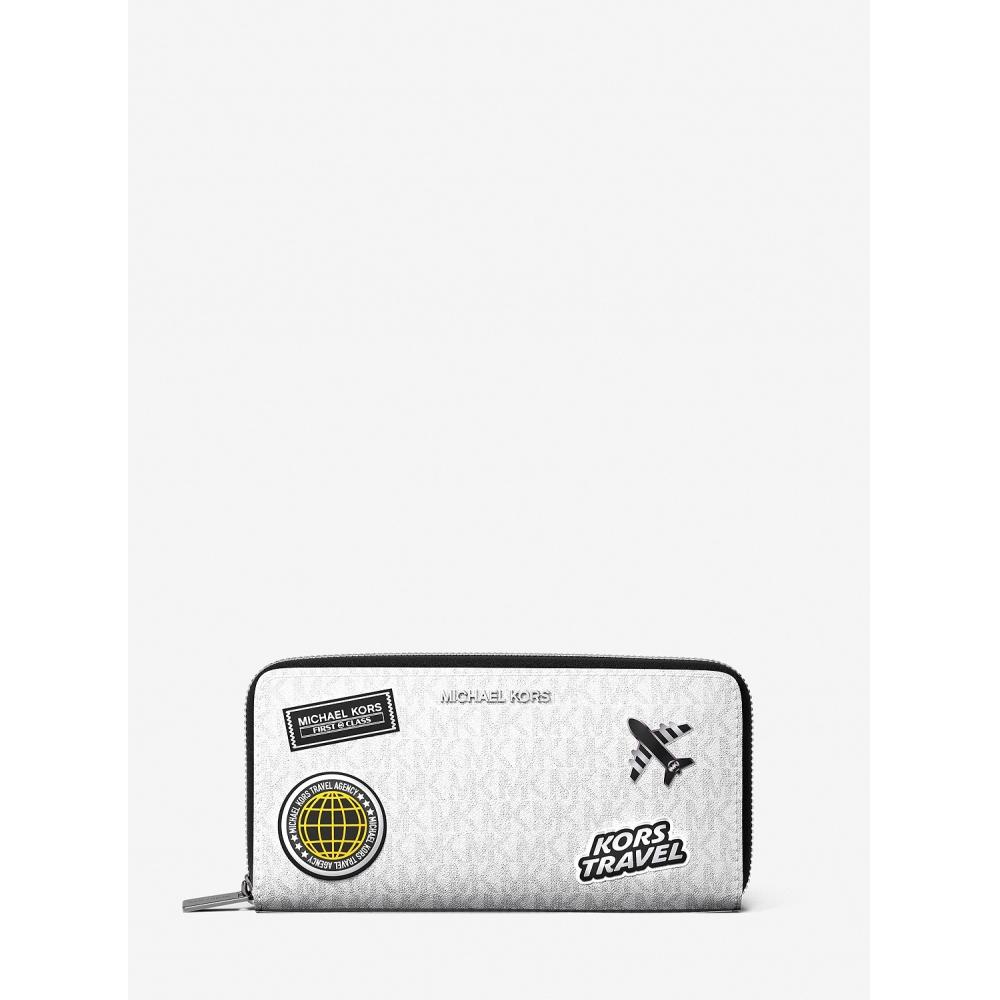 

Michael Kors Cooper Embrish Logo Zip Around Wallet 36r5lcoz3b3535 Bright White F