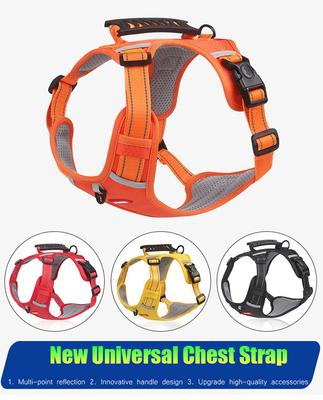 Dog Harness Adjustable Safety Leash Reflective Dog Harness Vest For Medium Large Dogs French Bulldog Outdoor Dog Walking Harness