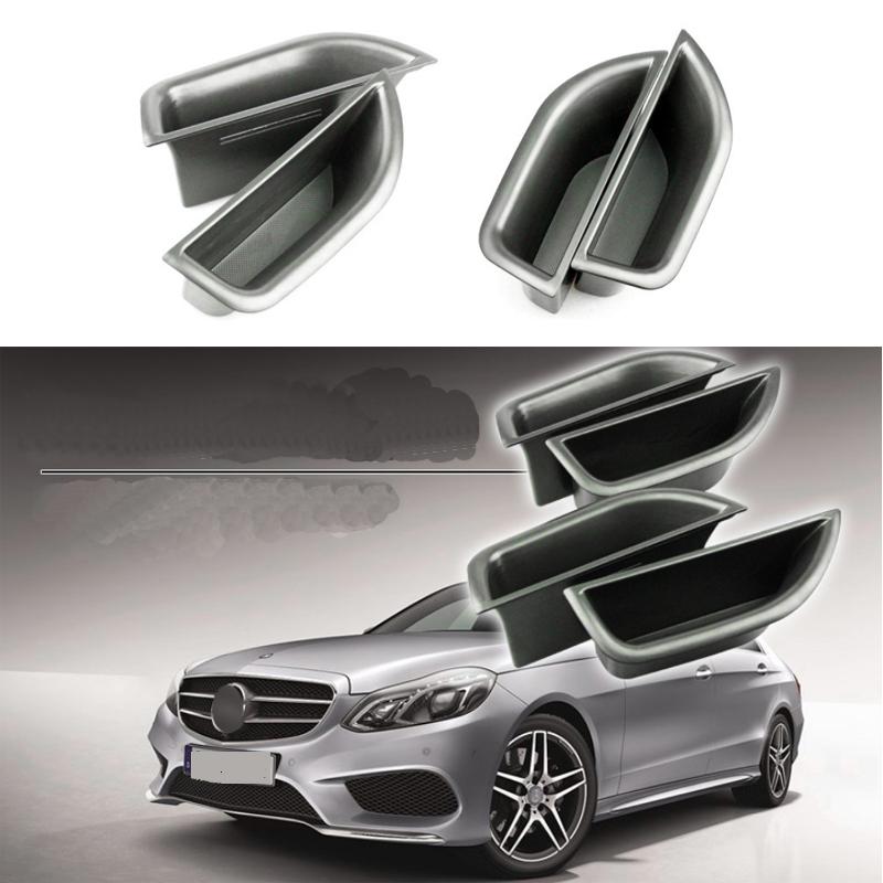Car Front Door Storage Box Organizer Container Holder For Mercedes Benz E-Class W212 E200 E250 E300 E350 E400 E500