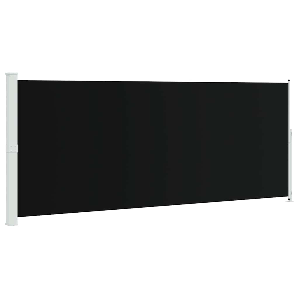 Einziehbare Seitenmarkise 200x500 cm Schwarz