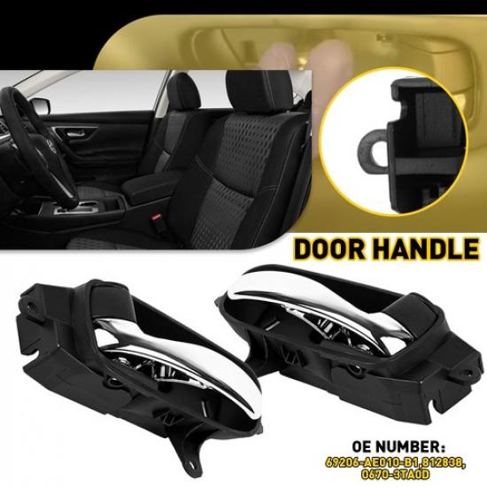 Left/Right Pair ide Interior Door Handle for 80671-3TA0D Nissan 80670-3TA0D V