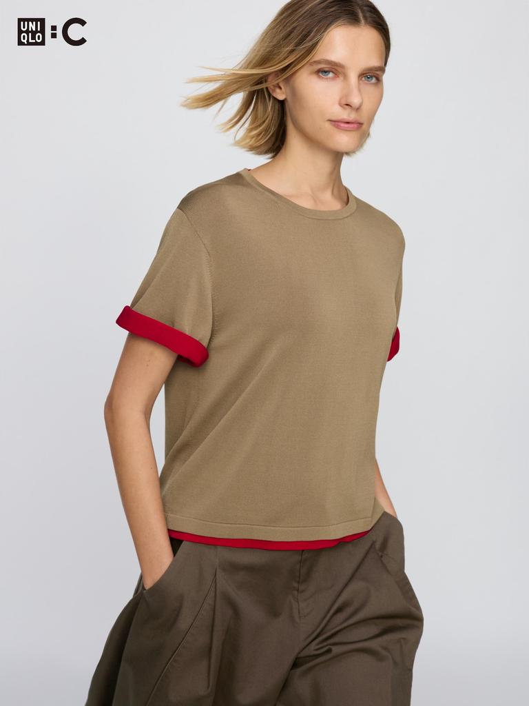 Uniqlo Japan Boxy KniT T Washable