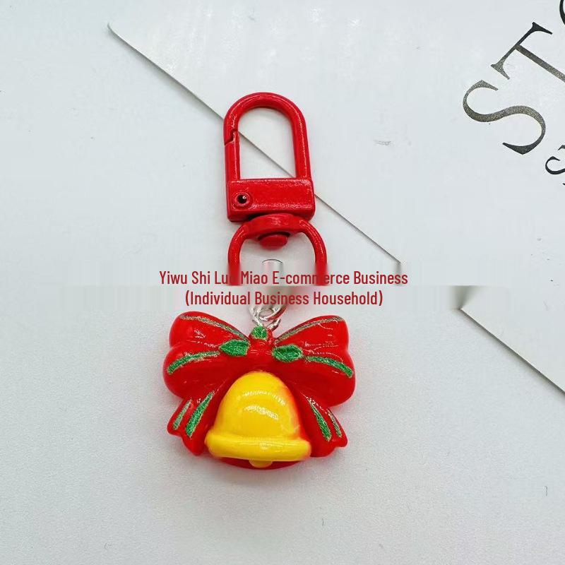 

Santa Claus Resin Keychain: Cute Gingerbread, Reindeer, Snowman Charms – Perfect Christmas Gift