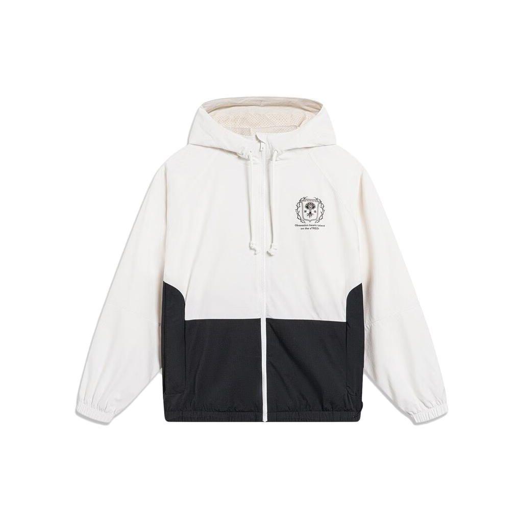 

Li Ning Badfive цветная ветровка мужская верхняя одежда Off-White черный AFDT435-5 L