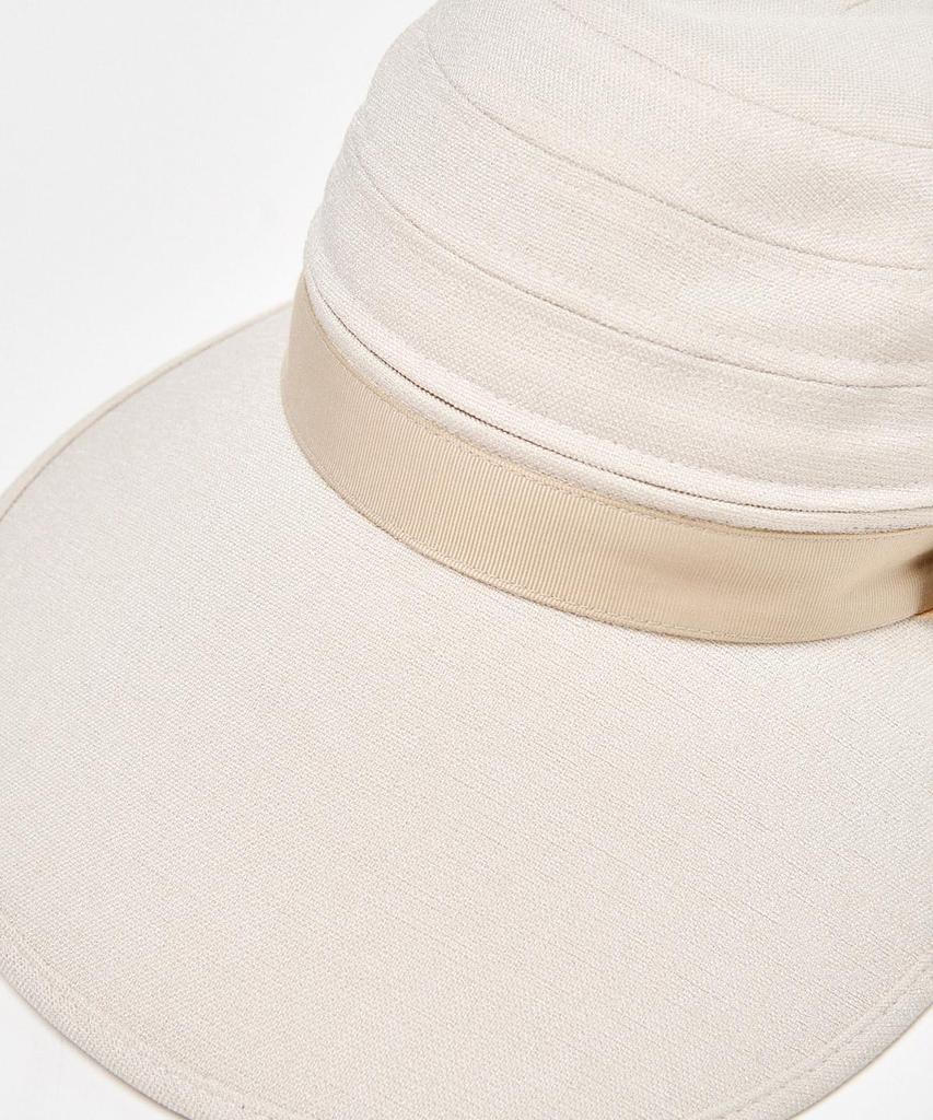 Munsingwear MG5SCP00L Visor Cap with UV Heat and Linen with Cosmetic Care WH00 Women's 2-Way Protection, Shielding, Material, Tape, White,