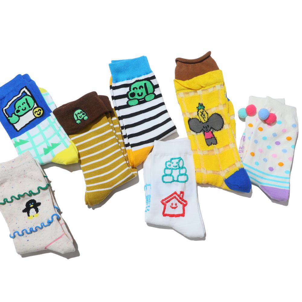 Playmate Series: 8 Adorable Ladies' Cotton Socks