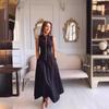 2024 Summer Slim Sleeveless Solid Color Large Swing Dress for Women