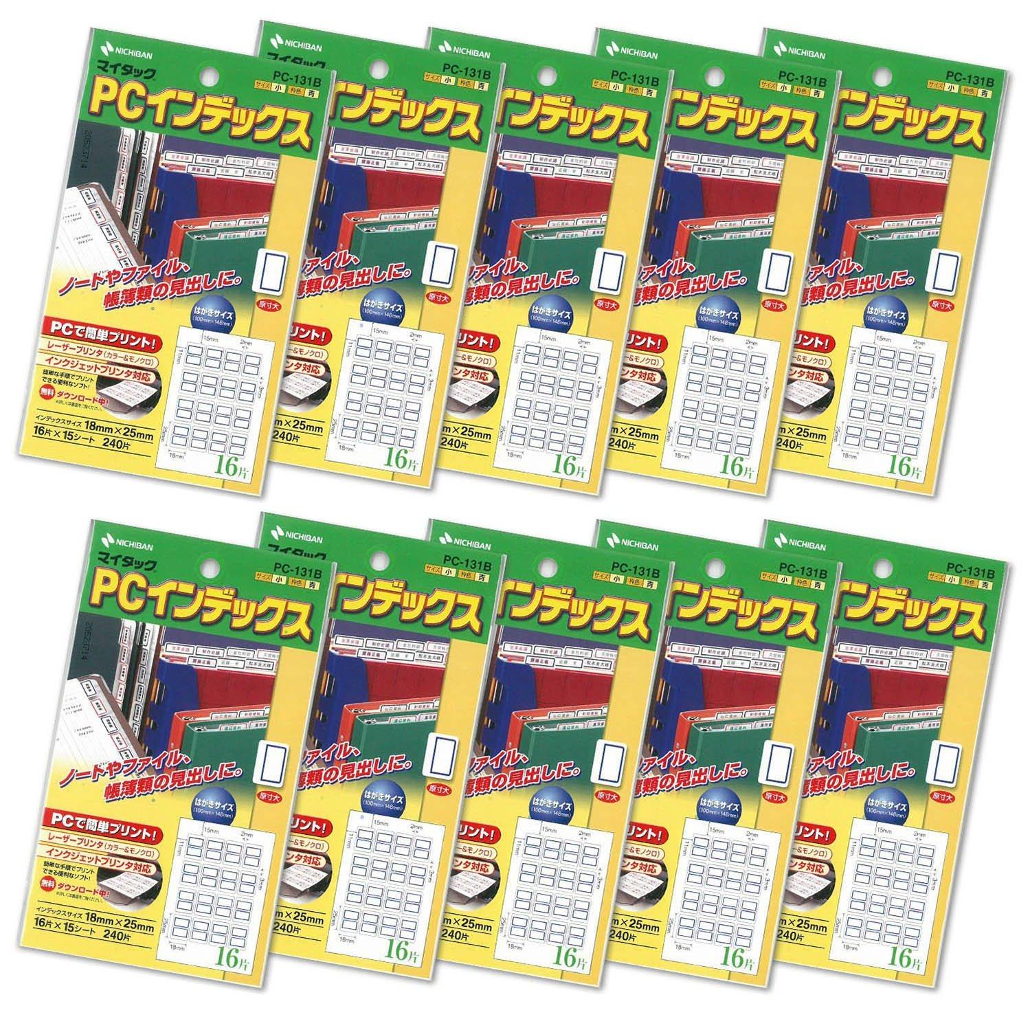 

Nichiban MiTac Index Seal PC Index Small 10 pieces Blue PC131B-10P