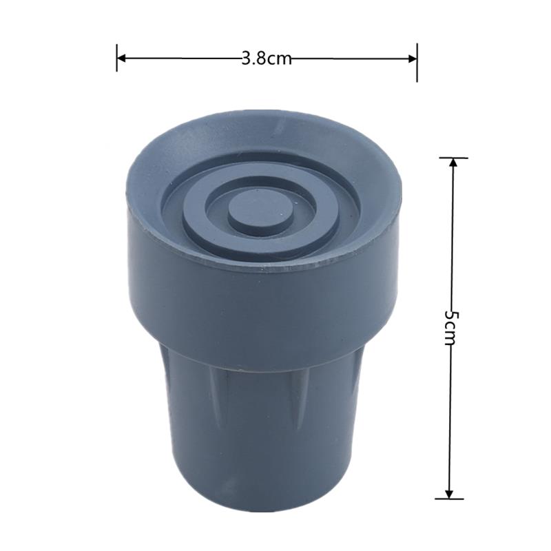 Rubber Trekking Pole Cap Walking Stick Crutch Cane Bottom Pads Cover Ferrule Non-slip Foot Cover Trekking Pole Cane Crutch Chair