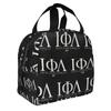 Iota Phi Lambda 1929  Insulated Lunch Bags for Camping Travel African American Business Woman Portable Thermal Cooler Lunch Box