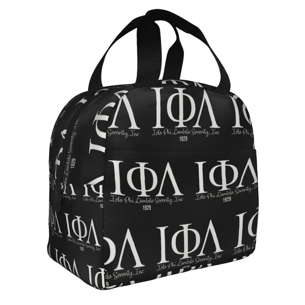 Iota Phi Lambda 1929 Insulated Lunch Bags for Camping Travel African American Business Woman Portable Thermal Cooler Lunch Box