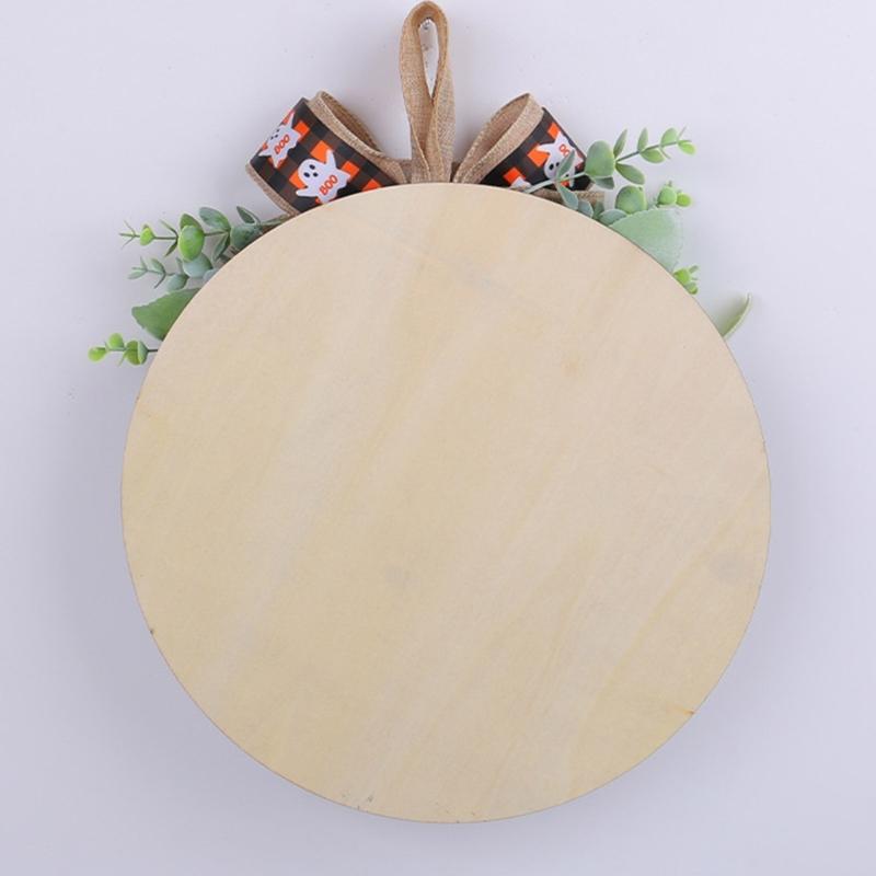 Handmade Wood Plaque Welcome Sign Stylish Indoor/Outdoor Wall Hanging for Halloween Enthusiasts Holiday Window display
