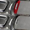 For 2015+ Chrysler 300 Red Carbon Fiber Floor Console Cupholder Pull Cover Trim