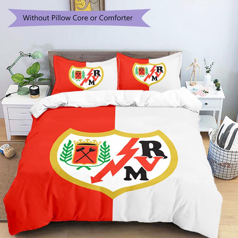 Rayo Vallecano Pattern Bedding,Quilt Set Quilt Cover Pillowcase Home Birthday Gift (1*duvet cover+2*pillowcase,without core)