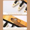 Portable Clothes Hanger Clothes Drying Hanger with 6 Clips Foldable Travel Laundry Organizer for Clothes Drying Rod Wardrobe Storage